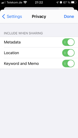 Share Metadata (or not)