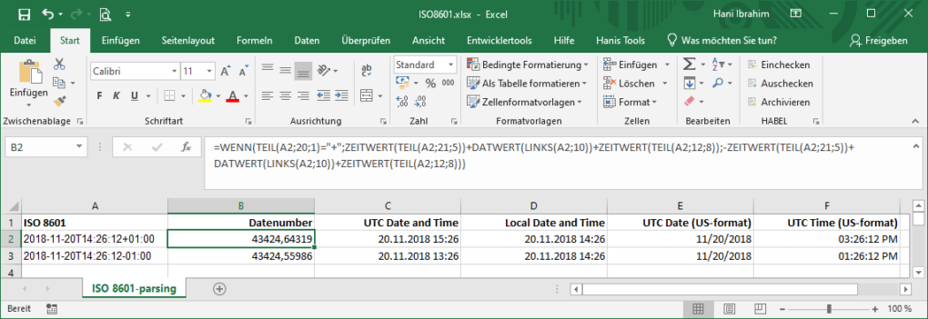 ISO 8601-parsing in Excel (German version)