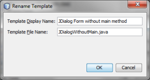 Netbeans - Tpl new name
