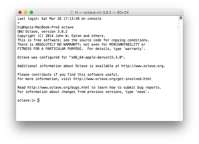 instal gnu octave on mac